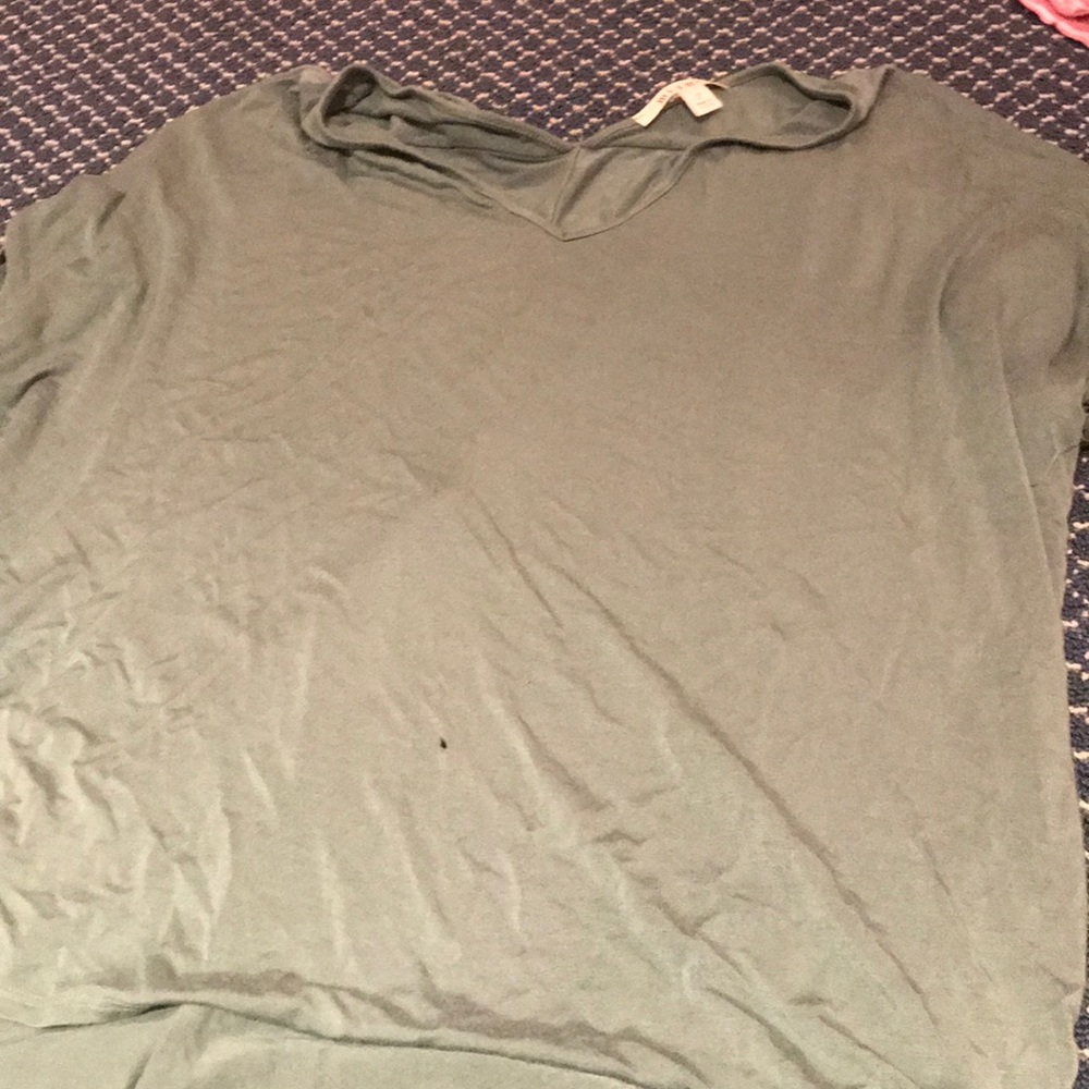 Hunter green loose tshirt